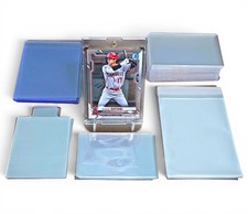 Trading Card Protection Kit Top Loaders Sleeves Team Bags Magnetic Case