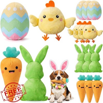 Civaner Squeaky Dog Toys 12 Pcs Easter Eggs