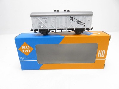 (SOB146) Roco 4312 Güterwagen Org. -Verp. : Kühlwagen SEEFISCHE H0 DC, OVP
