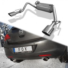 FOX Endschalldämpfer je 1x115x85mm eingerollt für Opel Astra J Limo 1.6 ab 09