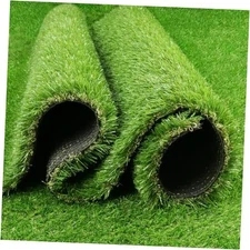 Artificial Turf Grass 4 FT × 6 FT, 1.38" Pile Height Synthetic Grass Rug 4×6 FT