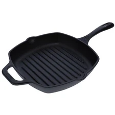 Victoria Cast Iron Grill Pan. Square Grill Pan, Seasoned with 100% Kosher