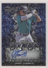 2023 Leaf Trinity Steel Iron Blue Donut Circles 1/5 Jonny Farmelo Auto 14sd