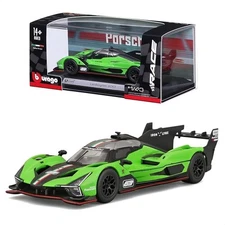 Bburago Lamborghini SC63 (Green) Hybrid Die-cast Model Race Car 1/43 Scale