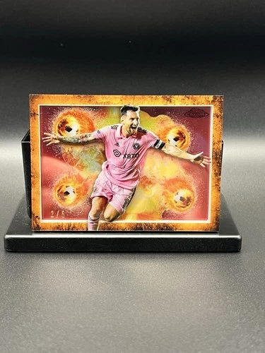 2023 Topps Chrome MLS LIONEL MESSI Layers RED 2/5 SSP TCL-5
