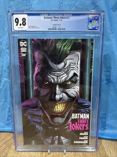 Batman Three Jokers #2 CGC 9.8 (2020) - Joker -  Fabok Variant Cover D Graded