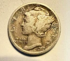 1917 Mercury Dime VG+/F from private collection SEE MY OTHER COINS