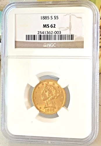 1885-P Liberty Half Eagle — photo from the most recent tracked eBay sale