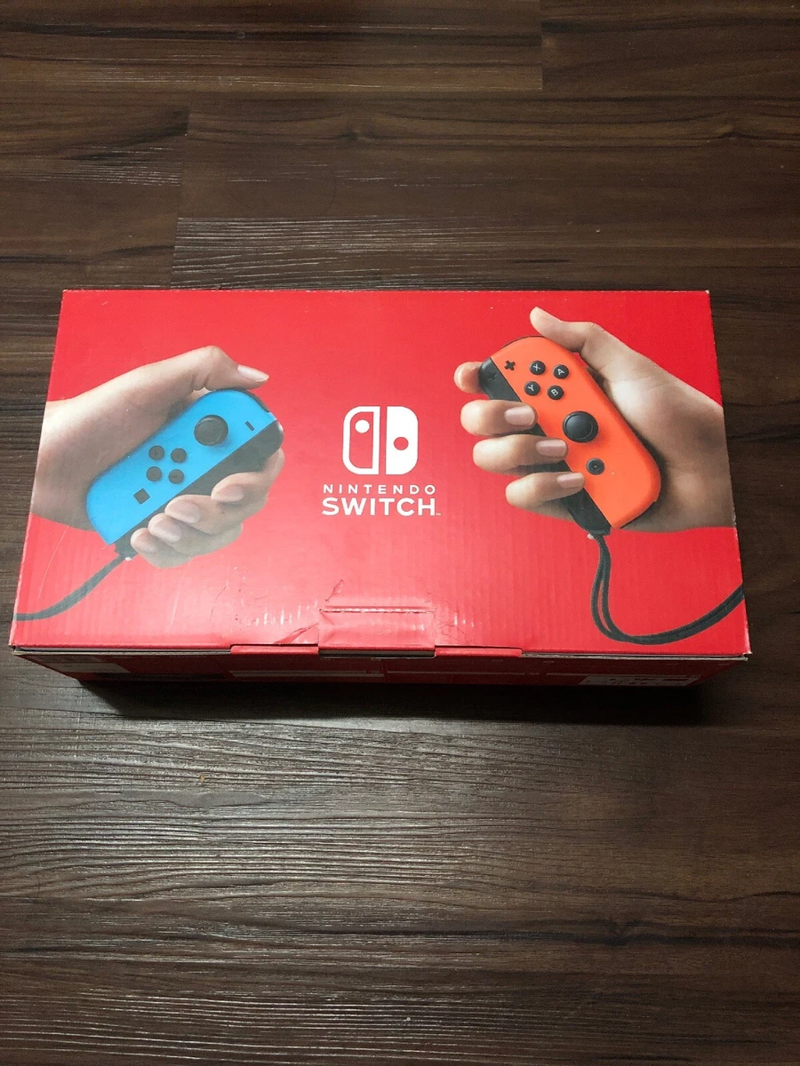 volleyball Enlighten Bageri Nintendo Switch V2 Neon Blue And Red Box Only | eBay