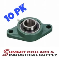 UCFL202-10 Pillow Block Flange Mounted Bearing 5/8" Bore 2Bolt  10PK
