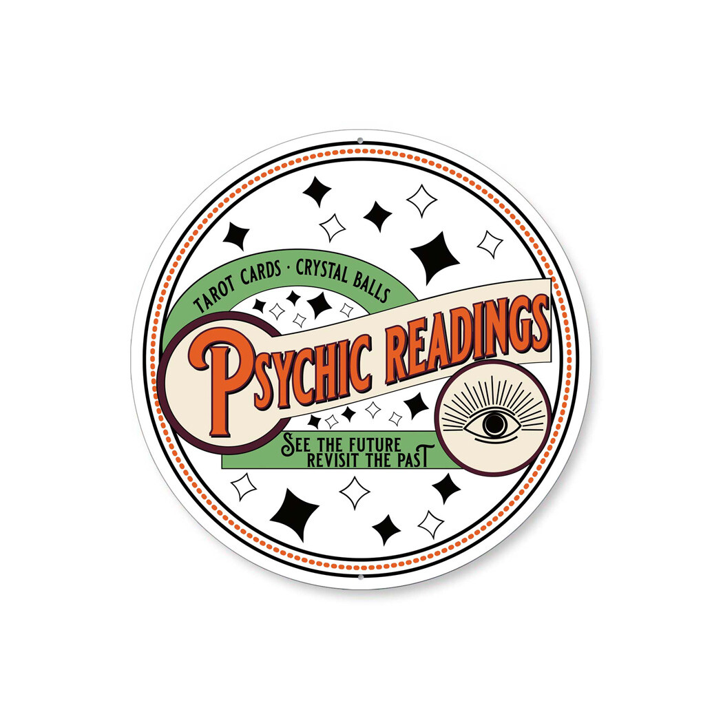 Psychic Readings Fortune Teller Halloween Metal Sign | eBay