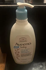 Aveeno Baby Daily Moisture- Wash and Shampoo 18 oz-Oat Extract-Hypoallergenic