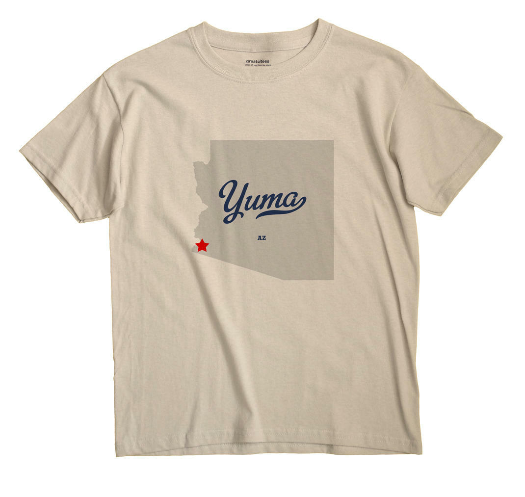 Yuma Arizona AZ Ariz T-Shirt MAP | eBay