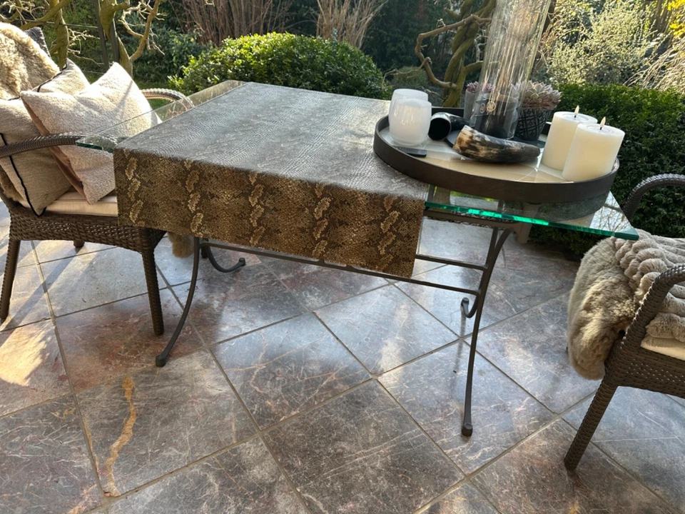 Domicil Gartentisch Metall / Glas - Bild 2 von 2