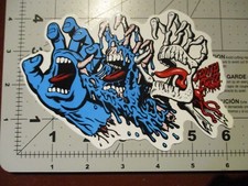SANTA CRUZ Skate STICKER SCREAMING evolve HAND skateboard helmets decal E