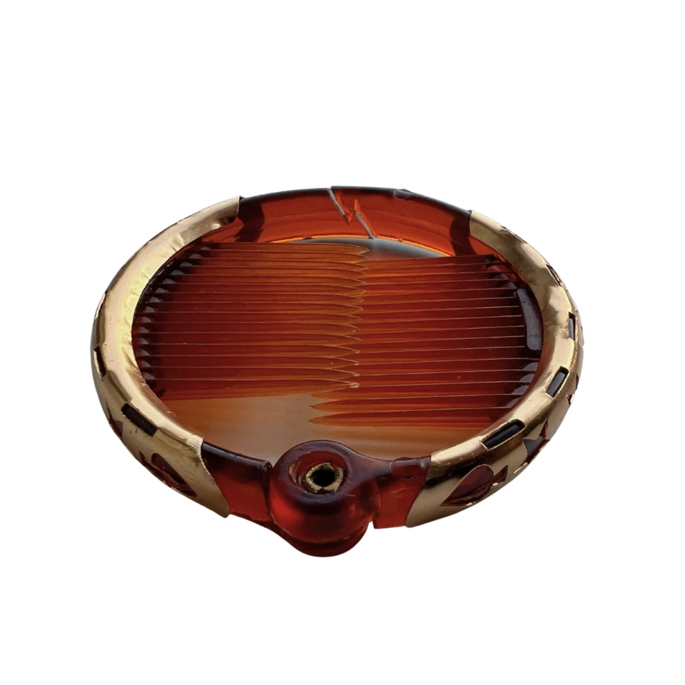 2 x 5.5cm Round Brown Ring Comb Ponytail Holder Hair Clip Accessories - Image 4 of 4