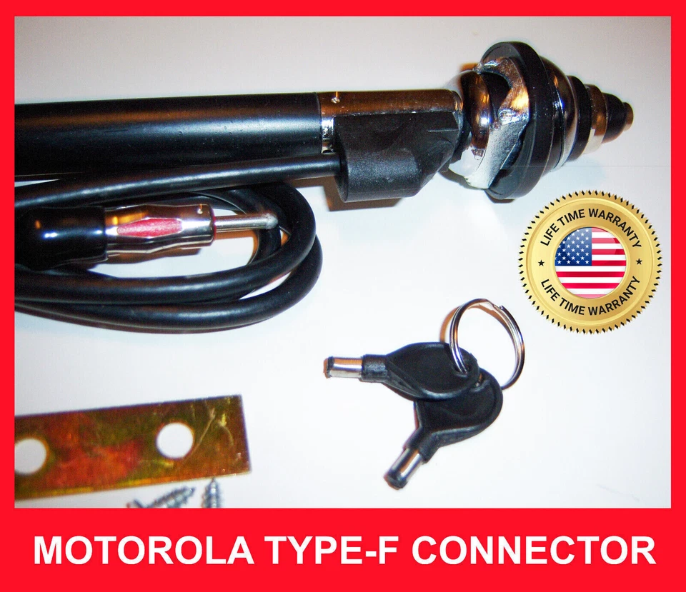 RADIO ANTENNA HIDDEN FENDER STYLE MOUNT FULLY RETRACTABLE 5 SECT REPLACEMENT NEW Foto 2 de 2