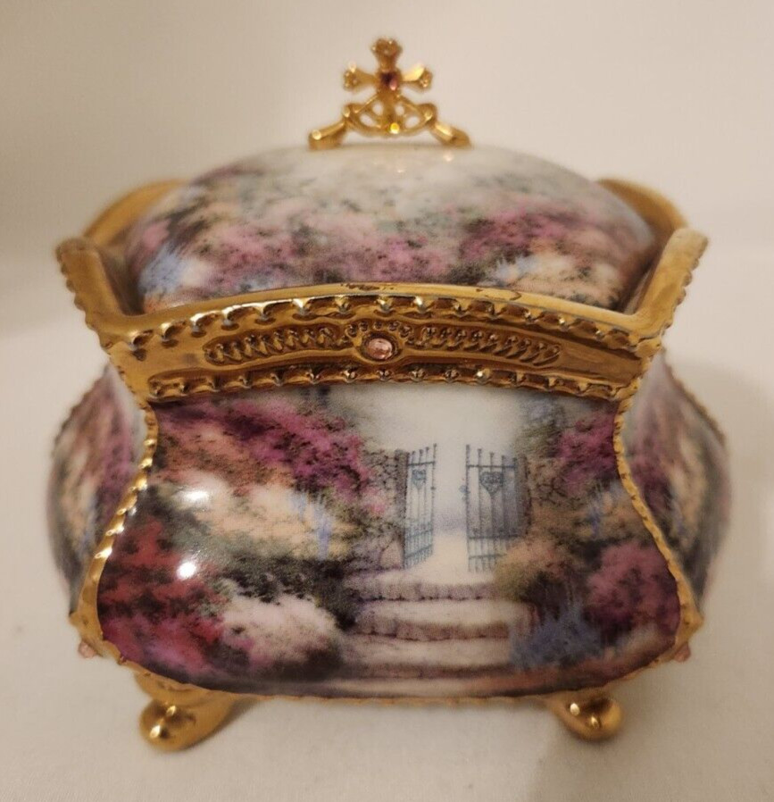 Elliot Heavenly Memories Kinkade Memorial Tribute Music Box Plays Memories READ