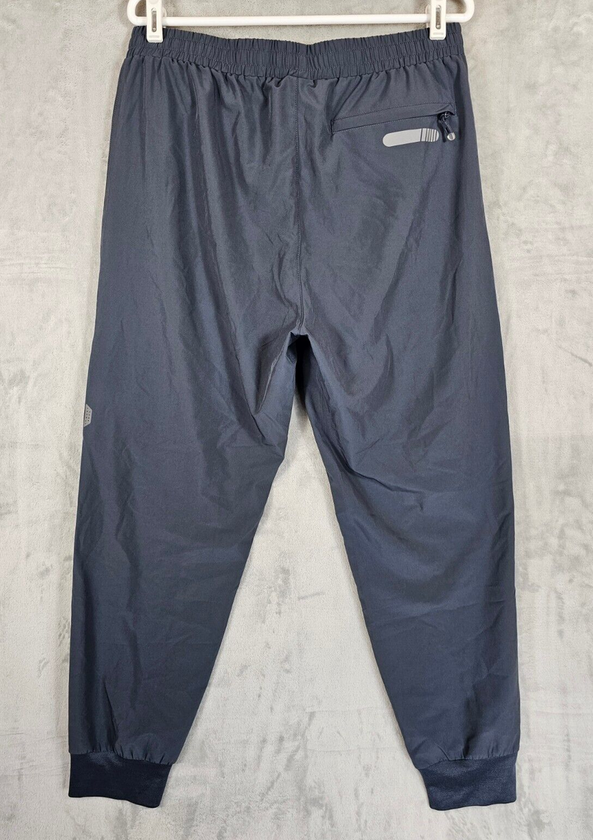 3 Pack Men's Fleece Lined Slim Fit Tech Joggers - Casual Sweatpants With Zipper Pockets, Perfect For Lounge & Workouts