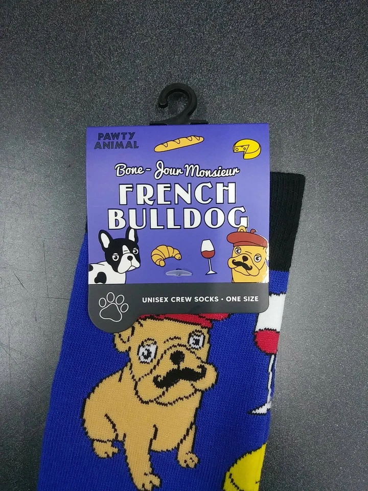 Calcetines Pawty Animal” Bulldog Francés” Talla Única Unisex Nuevos Foto 2 de 4