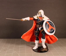 1/12 scale wired cape orange and white for Taskmaster Marvel Legends