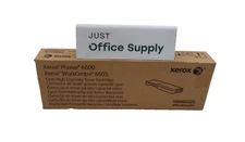 Genuine Xerox Phaser 6600 106R02225 Cyan High C. Toner Cartridge F. Shipping D