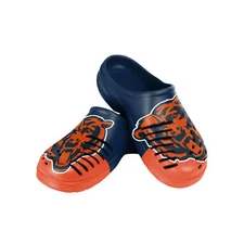 FOCO NFL Men's Chicago Bears 2023 Colorblock Big Logo Clogs