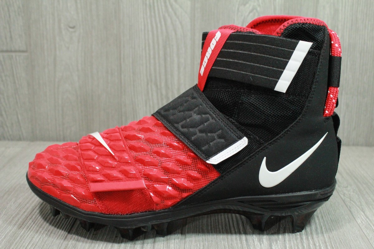 Nike Force Savage Elite 2 Bred Black Red Mens Sz Football Cleats