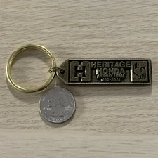 Heritage Honda Murray Utah Dealership Metal Keychain Key Ring #39711