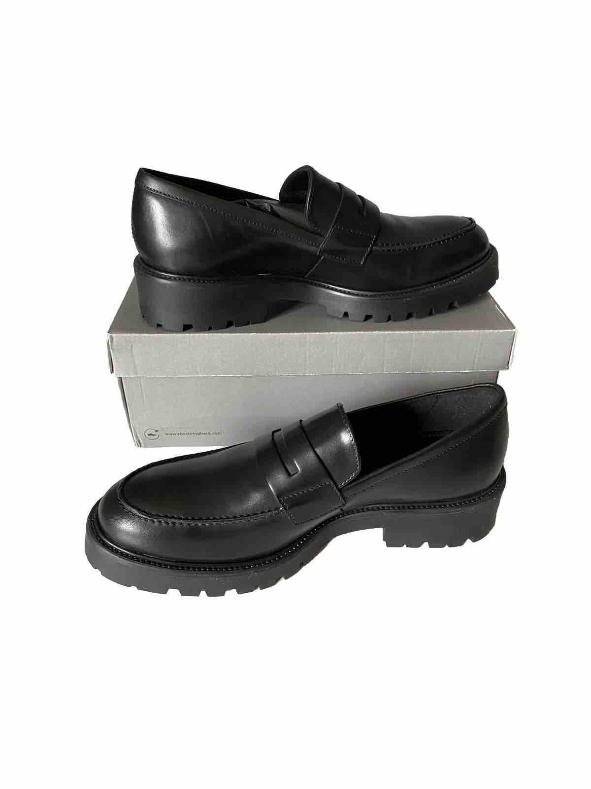 SAOLA Mocassini Vagabond Kenova slip on in pelle nera US 11 EU 41 suola grossa nuovi con scatola $ 165