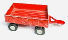 Tootsie Toy International Red Farm Trailer Cart Wagon Metal Vintage Tootsietoy