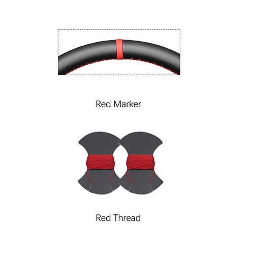 Black Non-slip Leather Car Steering Wheel Cover for Toyota Avalon Camry 2018- - Picture 12 of 15