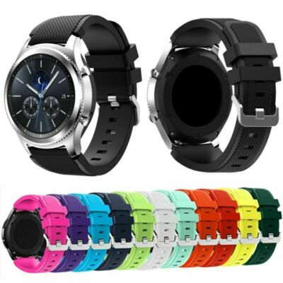Neu Silikon Armband Uhrenarmband für Samsung Galaxy Gear S3 Frontier/Classic Uhr