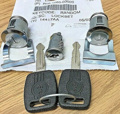 NEW OEM SET of KENWORTH IGNITION and CAB DOOR LOCKS LOCKSET w/ 2