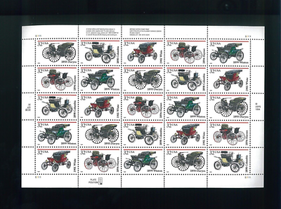 切手32 United States 32¢ Antique Automobiles Postage Stamp #3019-23 MNH
