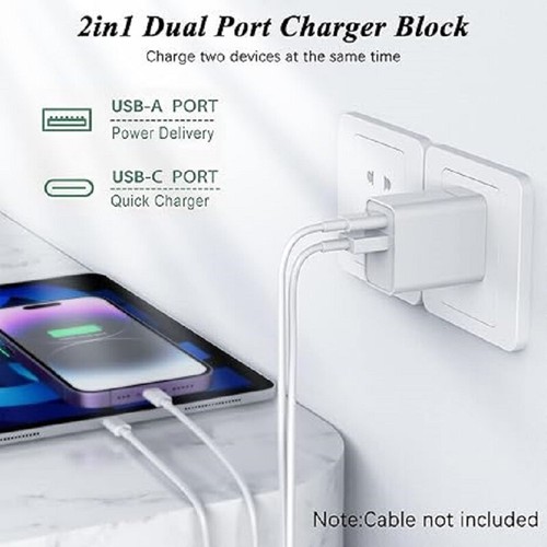 IPhone 16 15 13 12 11 20W Fast Charger Block USB Type C Wall Power Adapter Lot - Picture 6 of 17