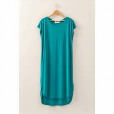 Hyfve High/low Midid Dress Turquoise