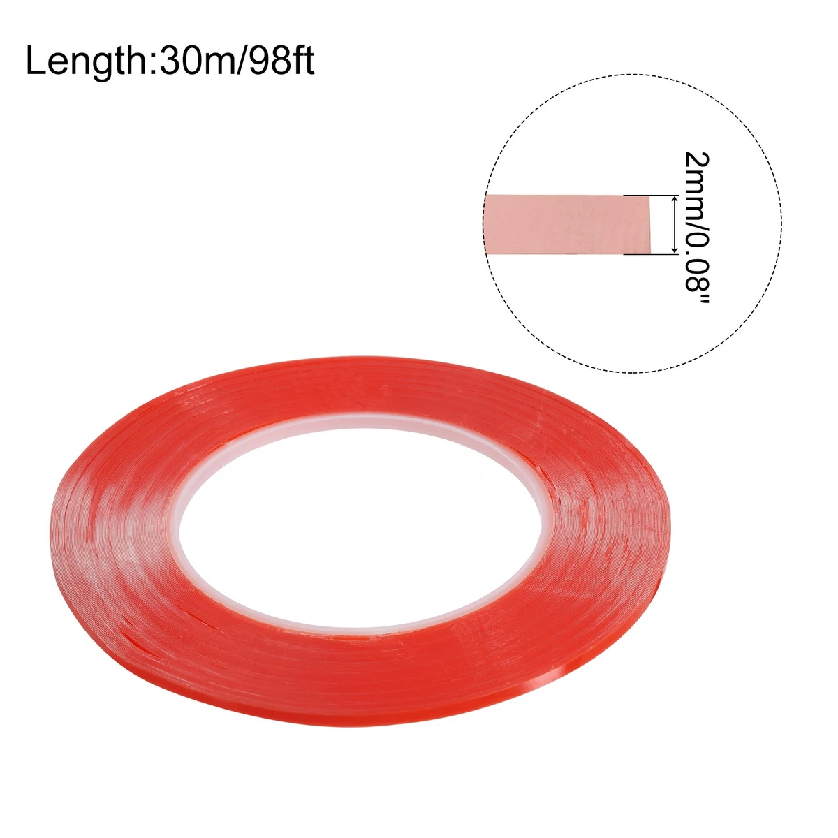 Cinta Adhesiva Reparación Teléfono 2mm x 30m Pantalla LCD Reparación Adhesiva Doble Cara