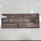 ORIGINAL VINTAGE LETTERPRESS PRINTING INK BLOCK Junk Salvation Army Bank Cheque