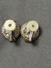 Estate  - Gold&Silver Tone - Cable Designer - Clip On Earrings - Item 537 — photo 5
