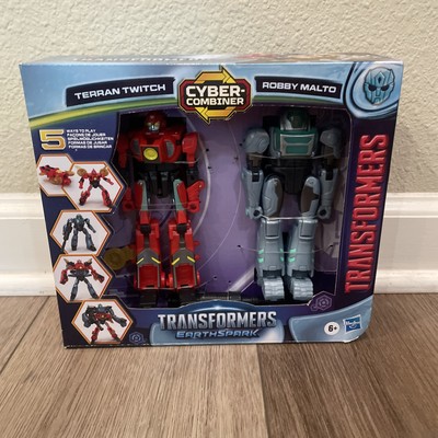 Transformers EarthSpark Terran Twitch & Robby Malto Cyber-Combiner Action Figure