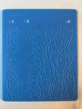 Fiskars Texture Embossing Plate -Double-Sided 2 designs : Filigree & Vines
