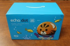 New Amazon - Echo Dot 4th Gen Kids Edition with Parental Controls - Tiger