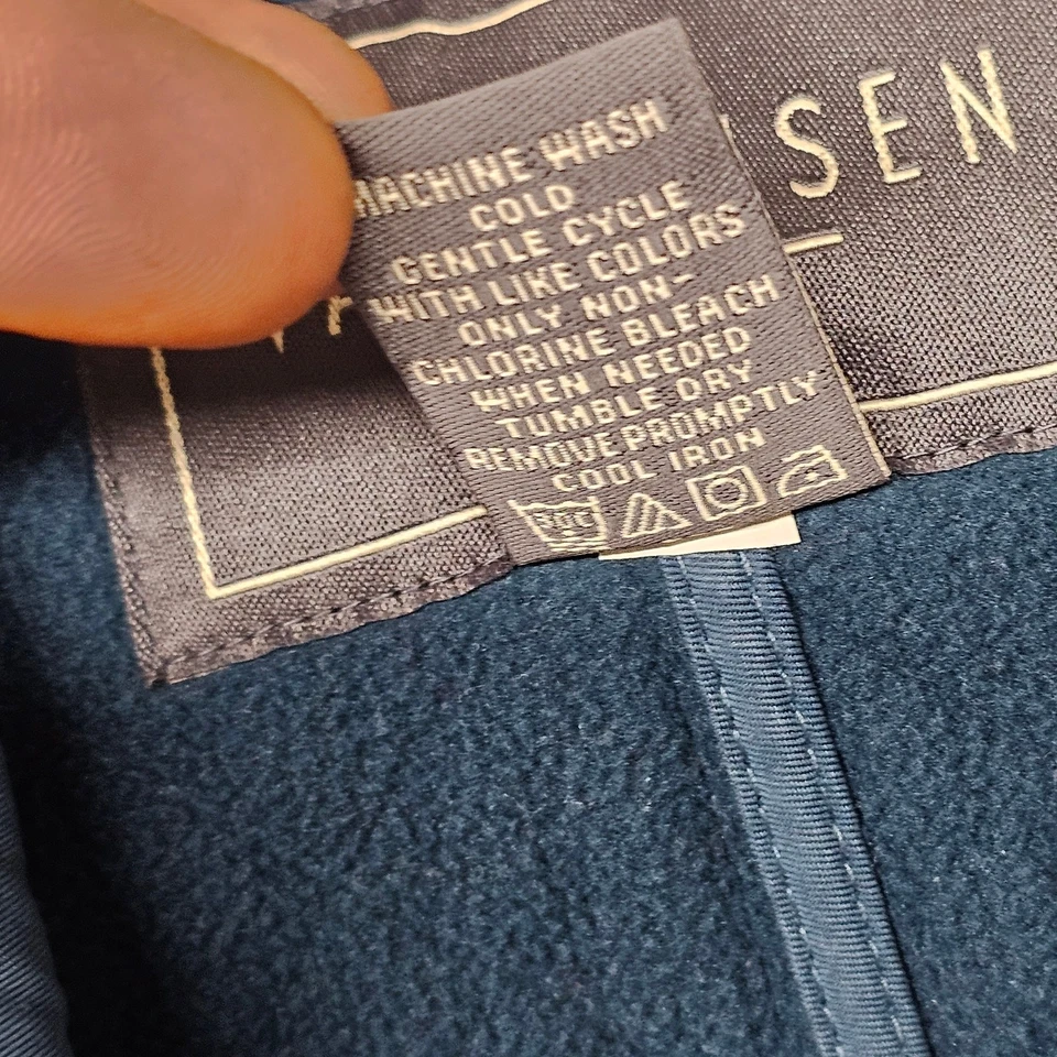 Chaqueta acolchada a presión Van Heusen para mujer talla M azul azulado Normcore informal Foto 4 de 4