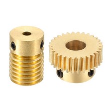 Worm Gear Set 0.5 Module 1:30 Reduction Rate(Gear-6mm Bore, Rod 3mm Bore)