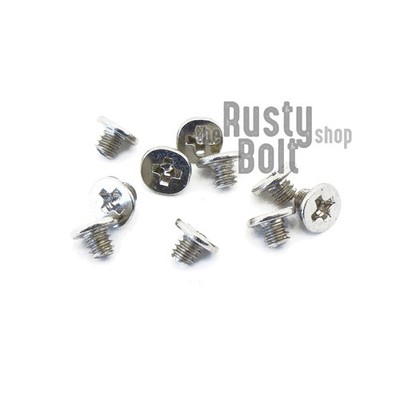 M2 x 2mm, Phillips Wafer Flat Head Screws, Nickel, Computer, Laptop, Machine
