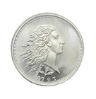 1/2 oz .999 Fine Silver Flowing Hair Round Golden State Mint