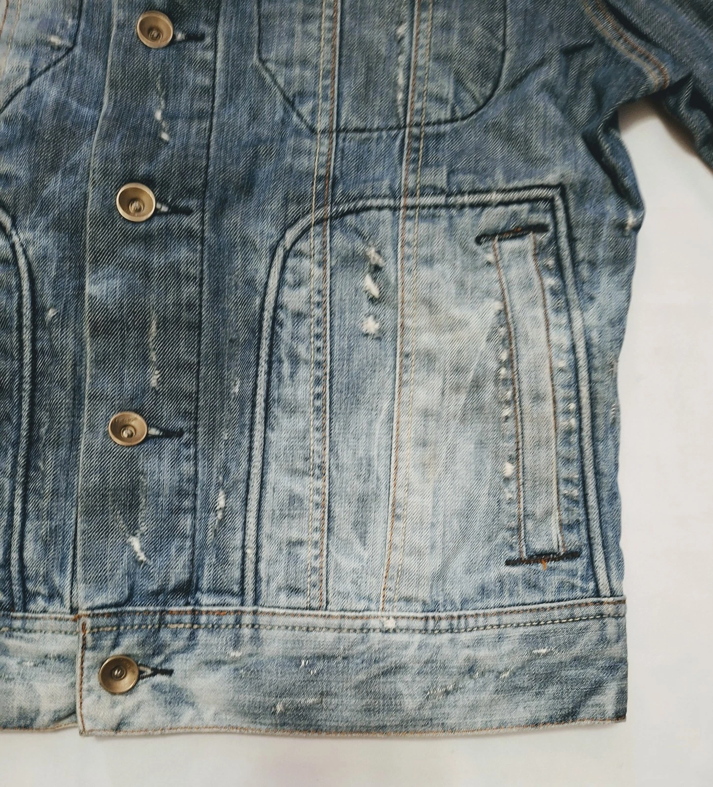 Bon Jovi, Energie Patched Battle Denim Mens Jacket Size M - product detail image 18