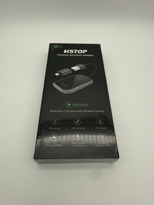 HSTOP CarPlay Wireless Adapter Bluetooth Wi-Fi Convert Wired to Wireless iOS