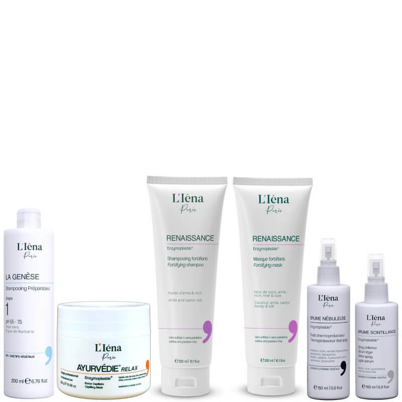 Kit lissage Ayurvédie Relax L'Iéna Paris 6 et soin post-lissage 2x250ml